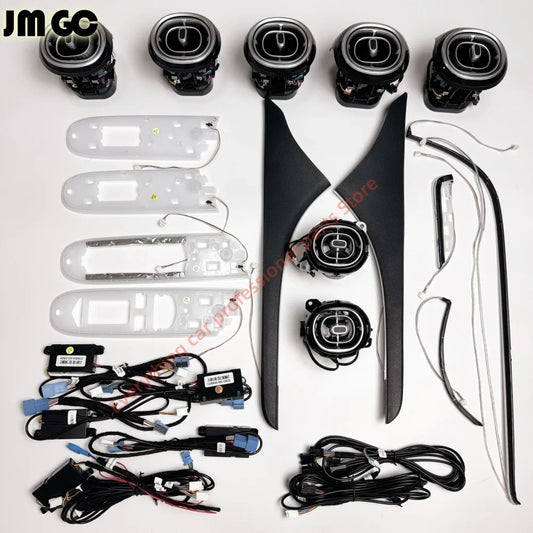 Car 64 color Ambient light for Mercedes Benz W206 X254 GLC C-class LED Air vents, Door handles, Interior lights modification