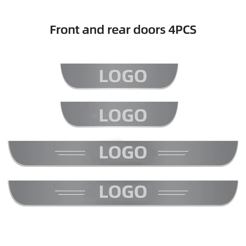 Car Acrylic LED Welcome Pedal Plate Door Sill Pathway Light For Opel OPC Line Astra J H Insignia Corsa D B E Mokka Vectra Zafira