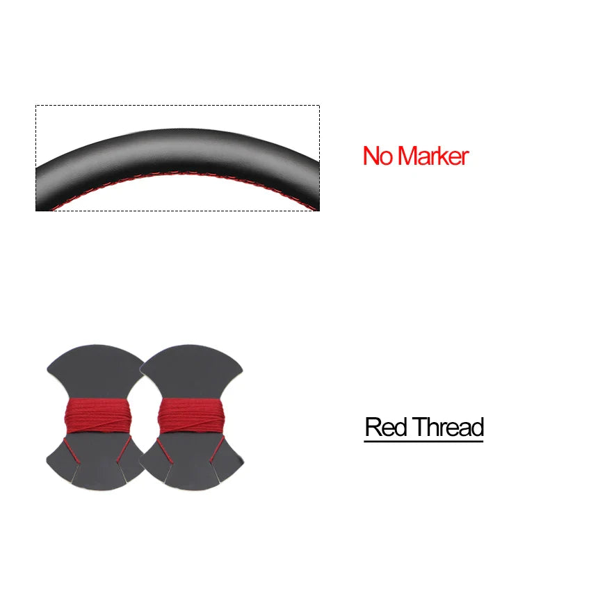 Bioeon Black Hive Leathe Car Steering Wheel Cover for GMC Sierra 1500 Sierra 1500 Limited Sierra 2500 3500 Yukon (Yukon XL)