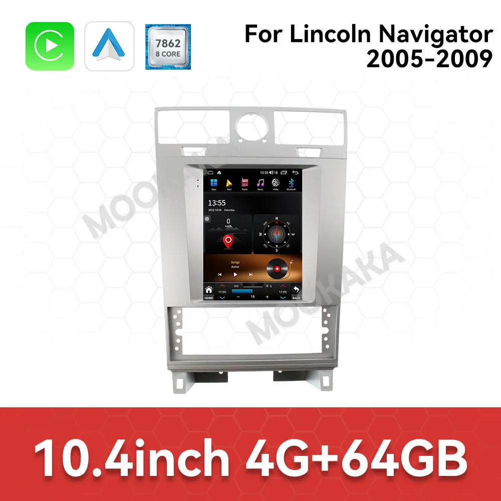 10.4 Inch Screen Car Radio For Lincoln Navigator 2005-2009 Android GPS Navigation Multimedia Video Stereo Receiver Head Unit