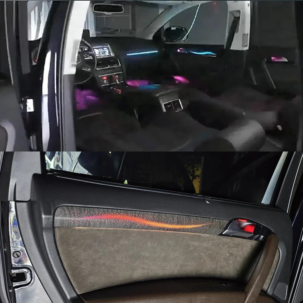 30 Colors Ambient light for audi Q6 2023-2024 Q7 2006-2019 Q8 2019-2024 Interior Atmosphere Light Original car MMI knob control