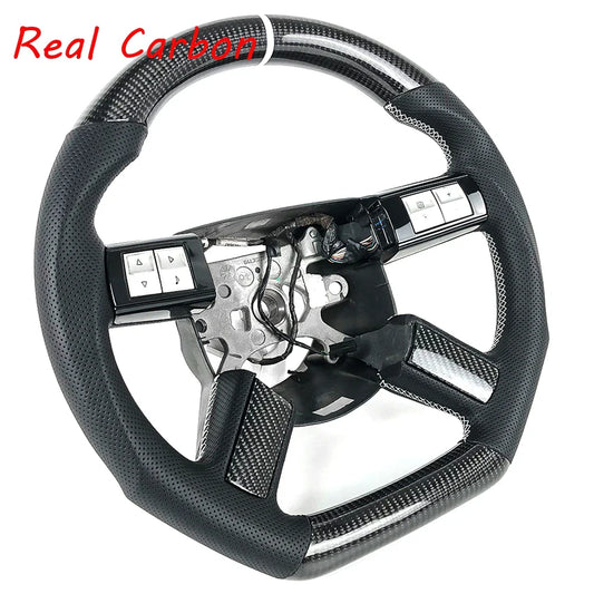 For Dodge Chrysler 300C 2007 2008 2009 2010 2011 2012 Challenger Steering Wheel Carbon Fiber Steering Wheel can Customized