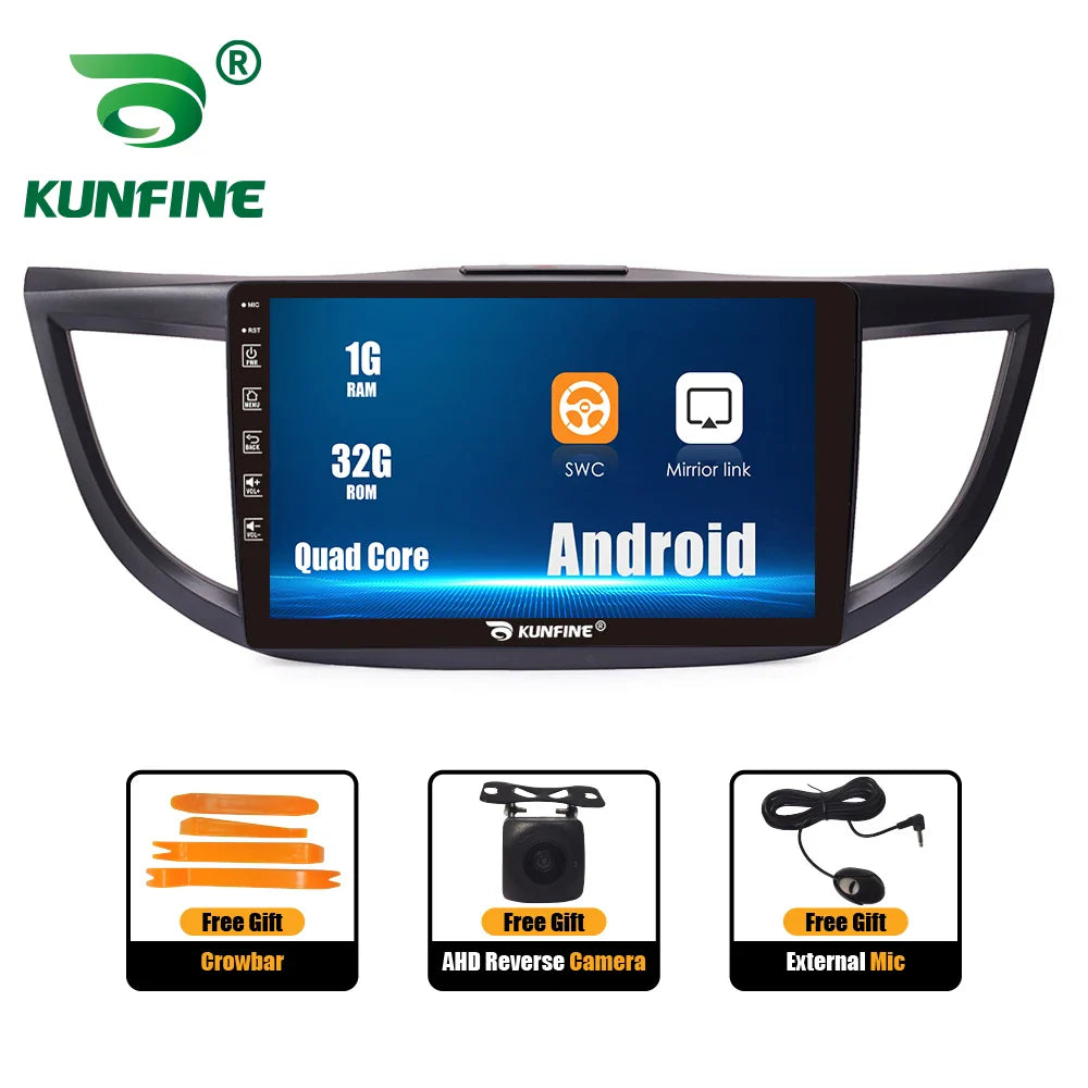 10.33 Inch Car Radio For Honda CRV 2012-2016 2Din Android Octa Core Car Stereo DVD GPS Navigation Player QLED Screen Carplay