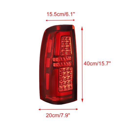 LED Truck Car Taillights for 99-06 Chevy Silverado 1500/2500 01-06 Silverado 1500HD/2500HD/3500 99-02 GMC Sierra 1500 2500 3500