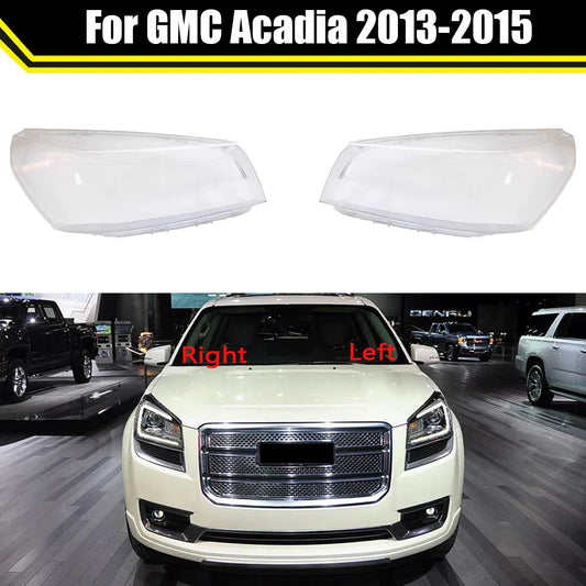 Car Front Headlight Cover For GMC Acadia 2013 2014 2015 Auto Headlamp Lampshade Lampcover Head Lamp Light Covers Lens Shell