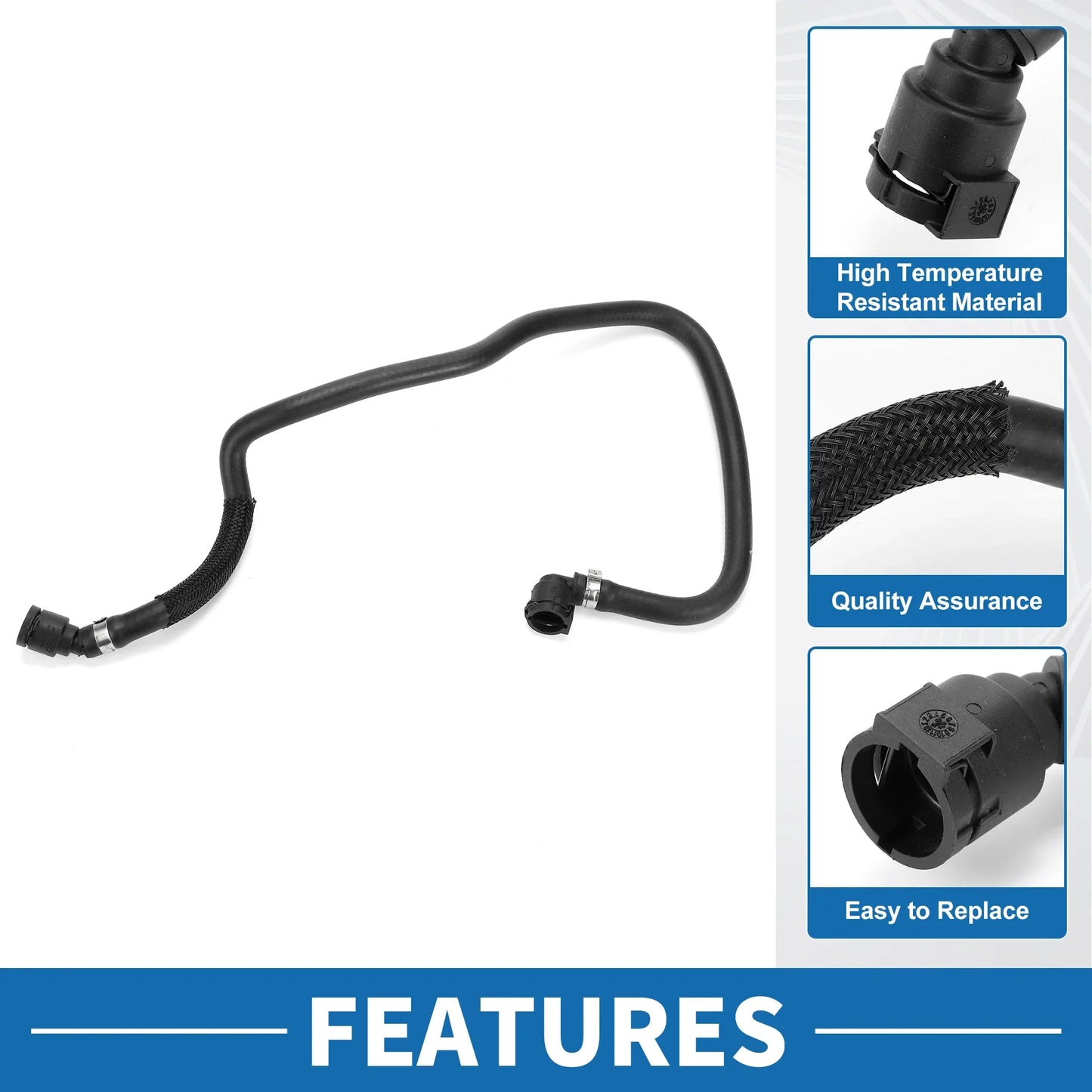 UXCELL Radiator Hose No.17128602600 for BMW 530e 2.0L 2018-2020 for BMW 530e xDrive 2.0L 2018-2020 for BMW 530i 2.0L 2017