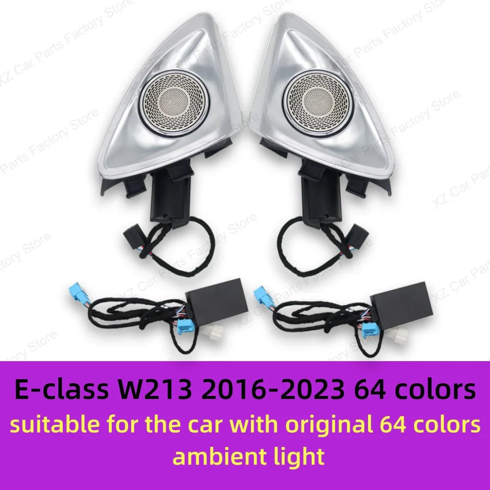 64 Colors 4D rotating Tweeter Speaker Ambient Light For Mercedes-Benz 4D Speaker W213 W205 W206 W223 W222 X254 C/E/S-Class Car