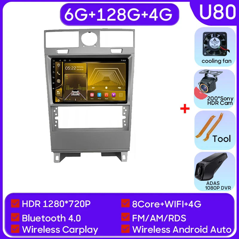 Android13 For Lincoln Navigator 2003 - 2009 Car Radio Video Multimedia Player Navigation Carplay GPS WIFI BT Stereo NO 2din DVD