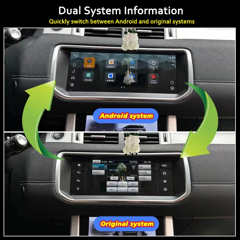 10.25" For Range Rover Evoque L538 2012-2018 Car Radio Navigation Multimedia Screen Bluetooth Player Android 14 Carplay Auto