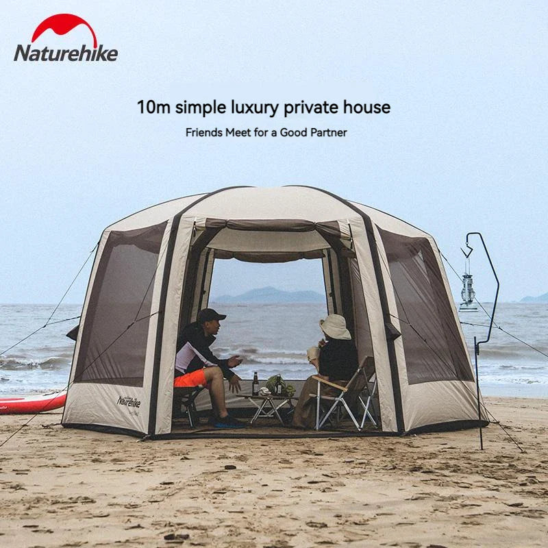 Naturehike Cloud Nest Hexagonal Pergola Inflatable Tent Dome Tent Air Shelter Canopy Beach Camping Waterproof 2000mm UPF50+ 10㎡