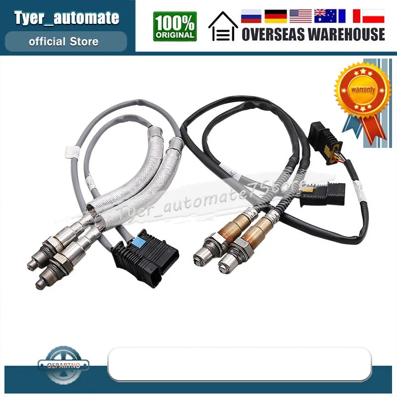 Front & Rear Oxygen Sensor Lambda Sensor 11787848482 11787848483 11787848486 11787848487 For 2015-2020 BMW M2 M3 M4 F87 F80 F82