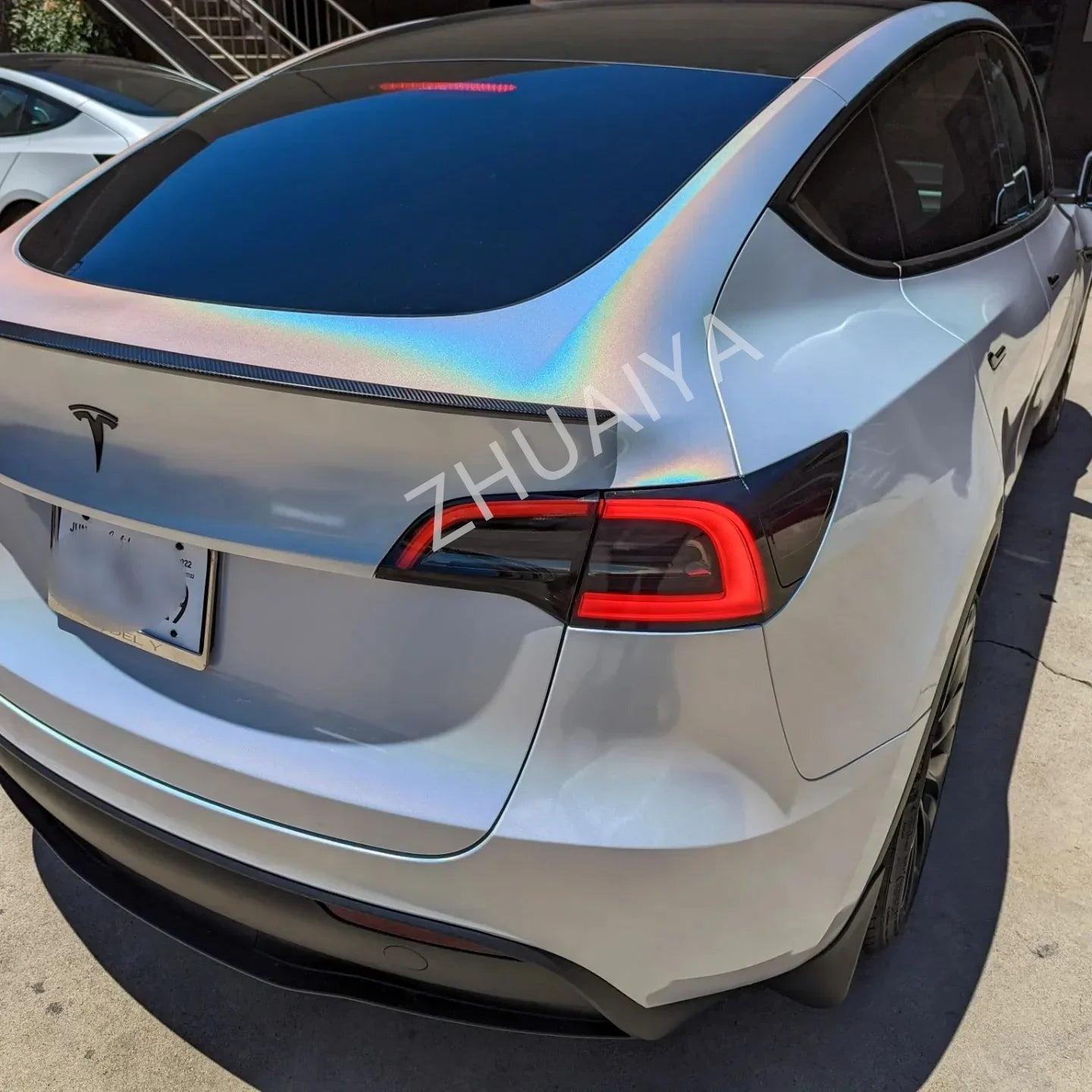 Holographic Gloss Galaxy White Vinyl Wrap film wrapping film bright 152*18m quality Warranty covering film voiture