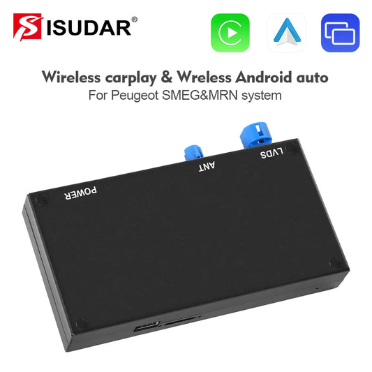 ISUDAR Wireless Carplay and Android Auto for Peugeot 208 308 508 3008 Citroën C4 DS3 DS4 DS5 SMEG MRN Multimedia Accessories