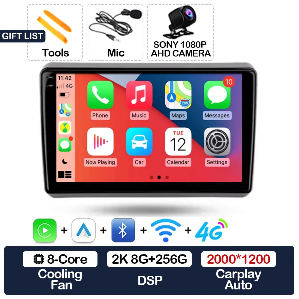Android 15 Car Radio For Dodge Dart 2012 - 2016 BT Head Unit 4G WIFI Qualcomm GPS NAVI 2DIN Multimedia Video Player QLED LTE 5G
