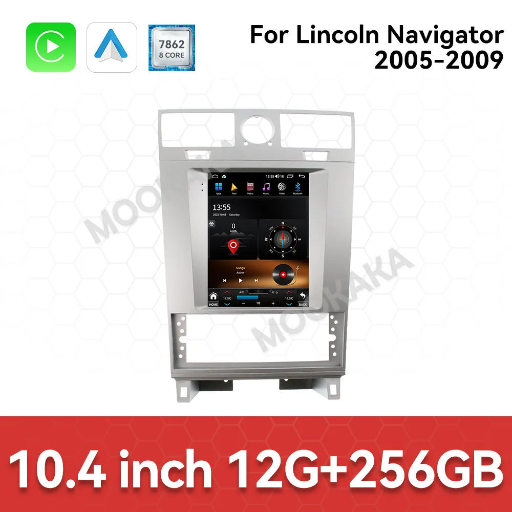 For Lincoln Navigator 2005 - 2009 Car Radio Multimedia Player Wireless Carplay Android Auto Autoradio Stereo GPS Navi Head Unit