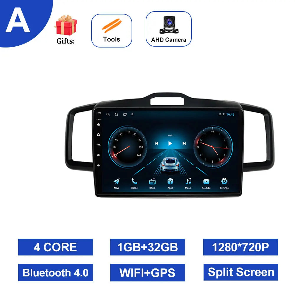 10 inch Android System for Honda Freed 2008 - 2016 Navigation GPS Car Multimedia Radio Video Player DSP Stereo WiFi+4G Bluetooth
