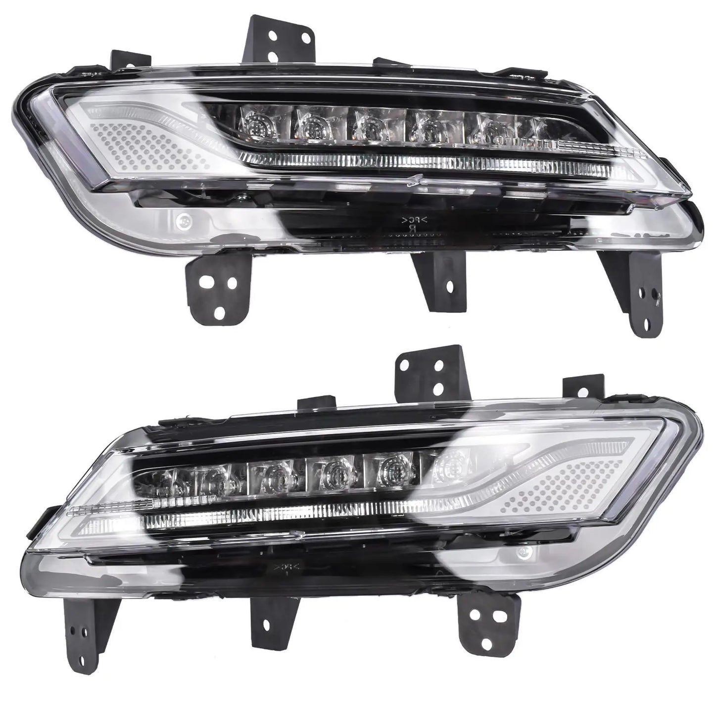 AP03 2Pcs Front RH & LH LED Fog Light Lamp Assembly FO2592242 for 2013-2016 Lincoln MKZ