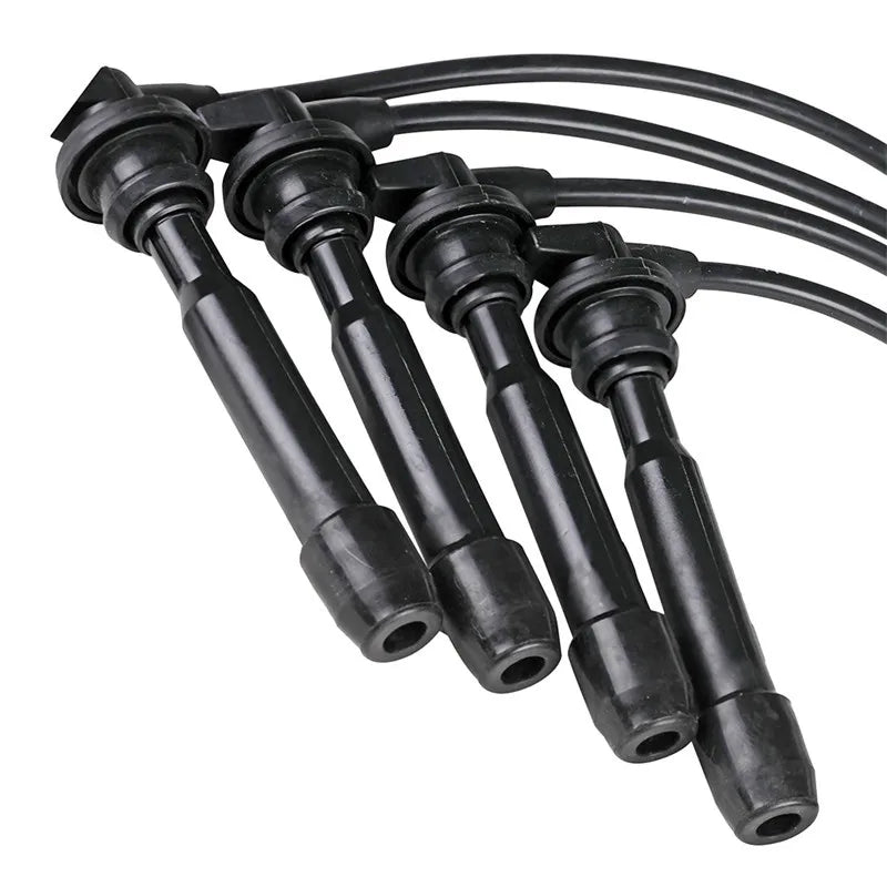 4PCS Spark Plug Wires For Hyundai Elantra Tiburon Tucson For Kia Spectra Spectra5 27501-23B70 27501-23A00 2750123A00 2750123B70