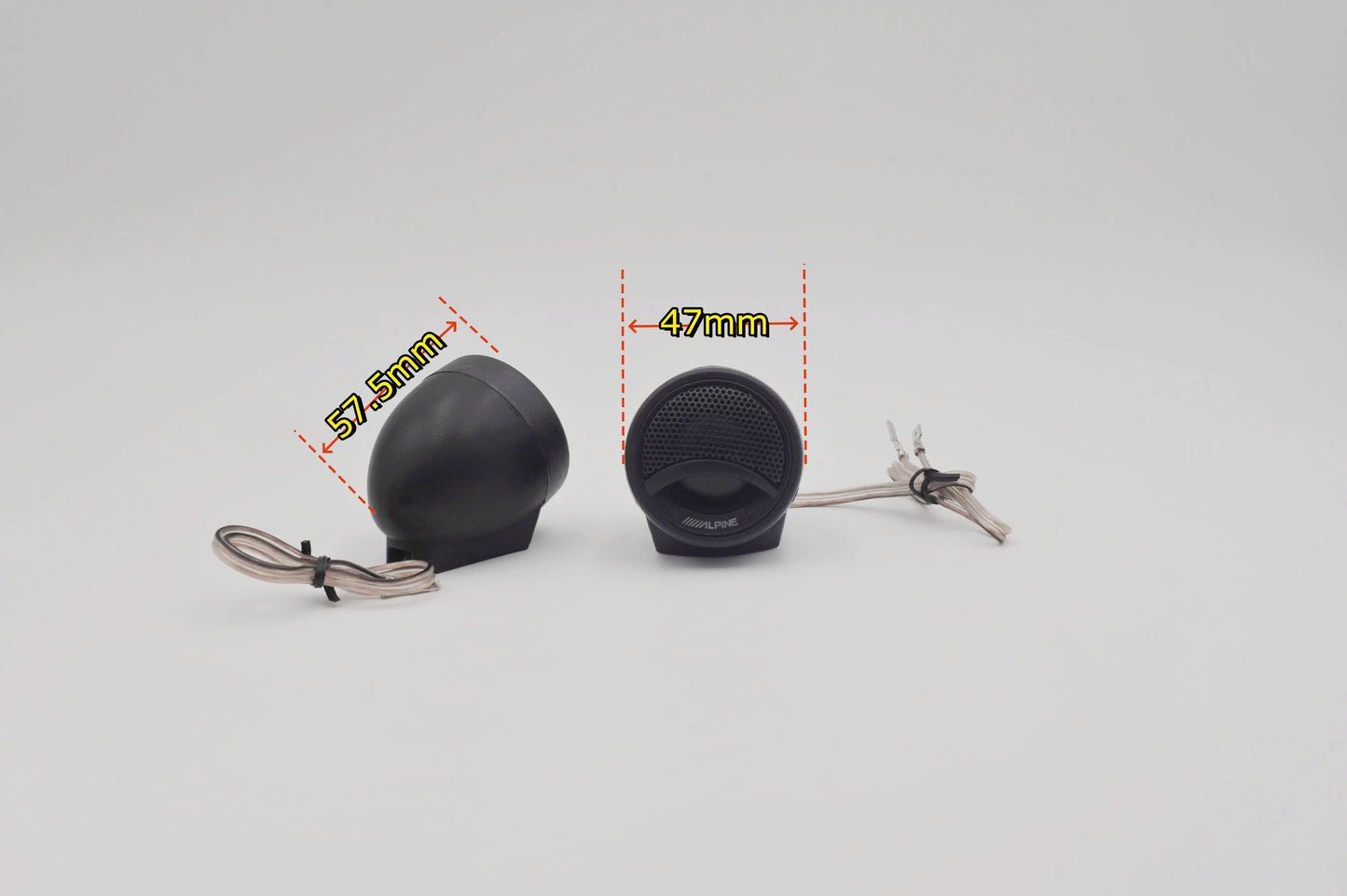 2PCS ALPINE SPS1108 Car Stereo Speakers Music Soft Dome Balanced Car Tweeters 180W Car Audio Silk Film Speaker Boxes High-Pitche