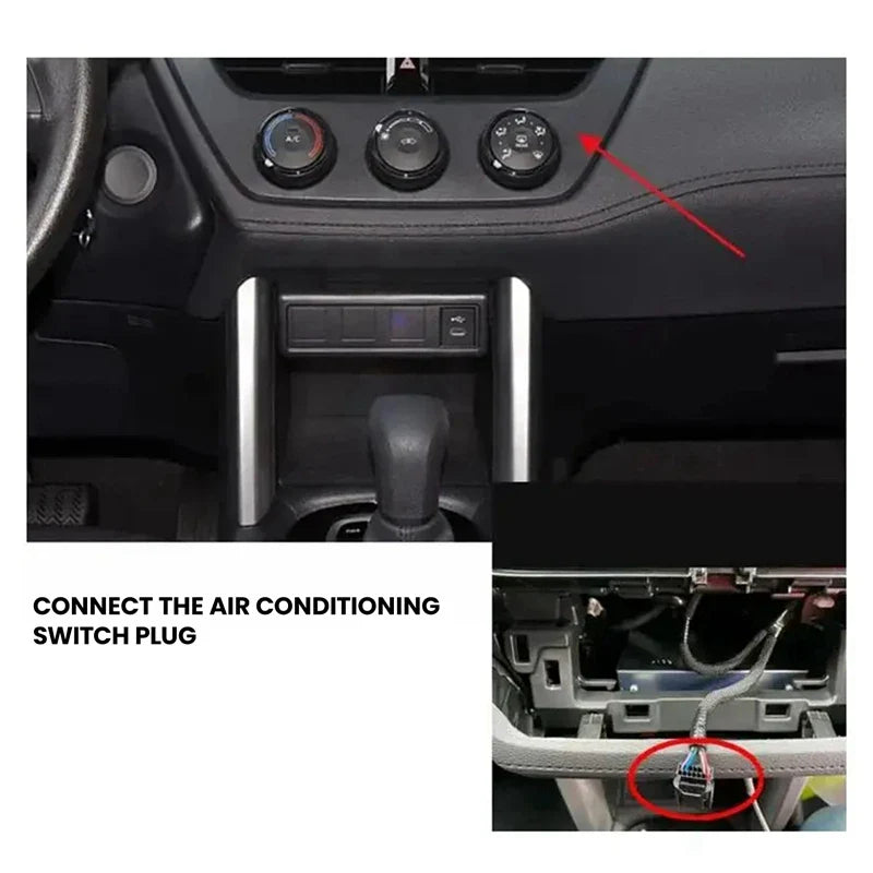 Car LED Central Cup Holder Atmosphere Ambient Light Interior Decorative Lamp For Toyota Corolla CROSS /Altis 2020-2024