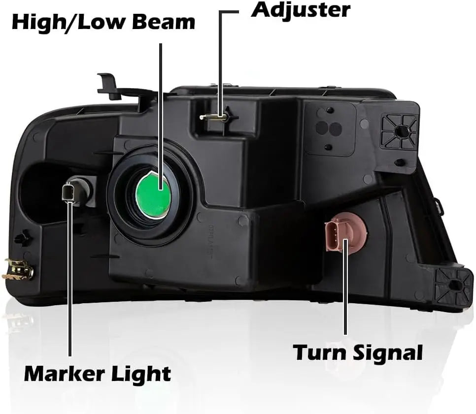 Headlight Assembly Compatible with Ford F150 2004 2005 2006 2007 2008/ Fit Lincoln Mark LT 2006-2008 Driver & Passenger Side Hea