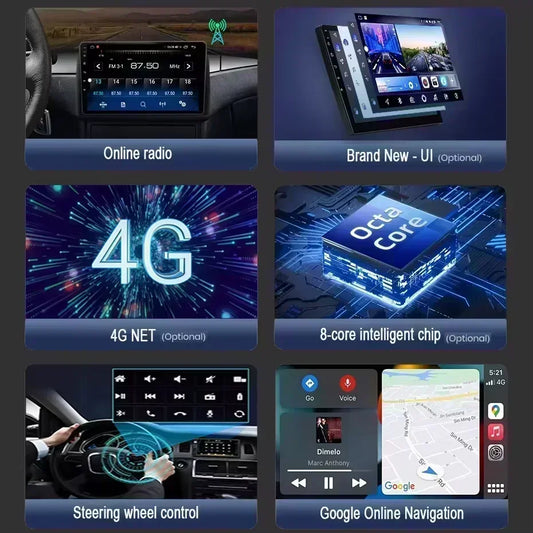 Android Auto For Chrysler 200 200C 200S 2015 - 2019 Car Radio Multimedia Video Stereo Player Carplay Navigation GPS DSP 5G WIFI