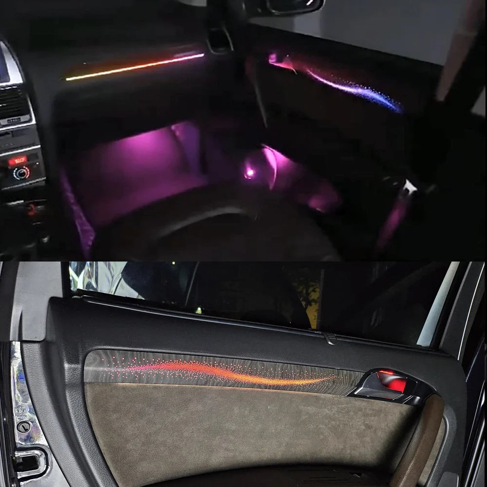 30 Colors Ambient light for audi Q6 2023-2024 Q7 2006-2019 Q8 2019-2024 Interior Atmosphere Light Original car MMI knob control