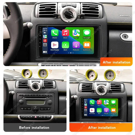 MEKEDE Car Intelligent System for Mercedes Benz Smart Fortwo 451 2005 - 2015 IPS Touch Screen Android Radio 2 Din Carplay