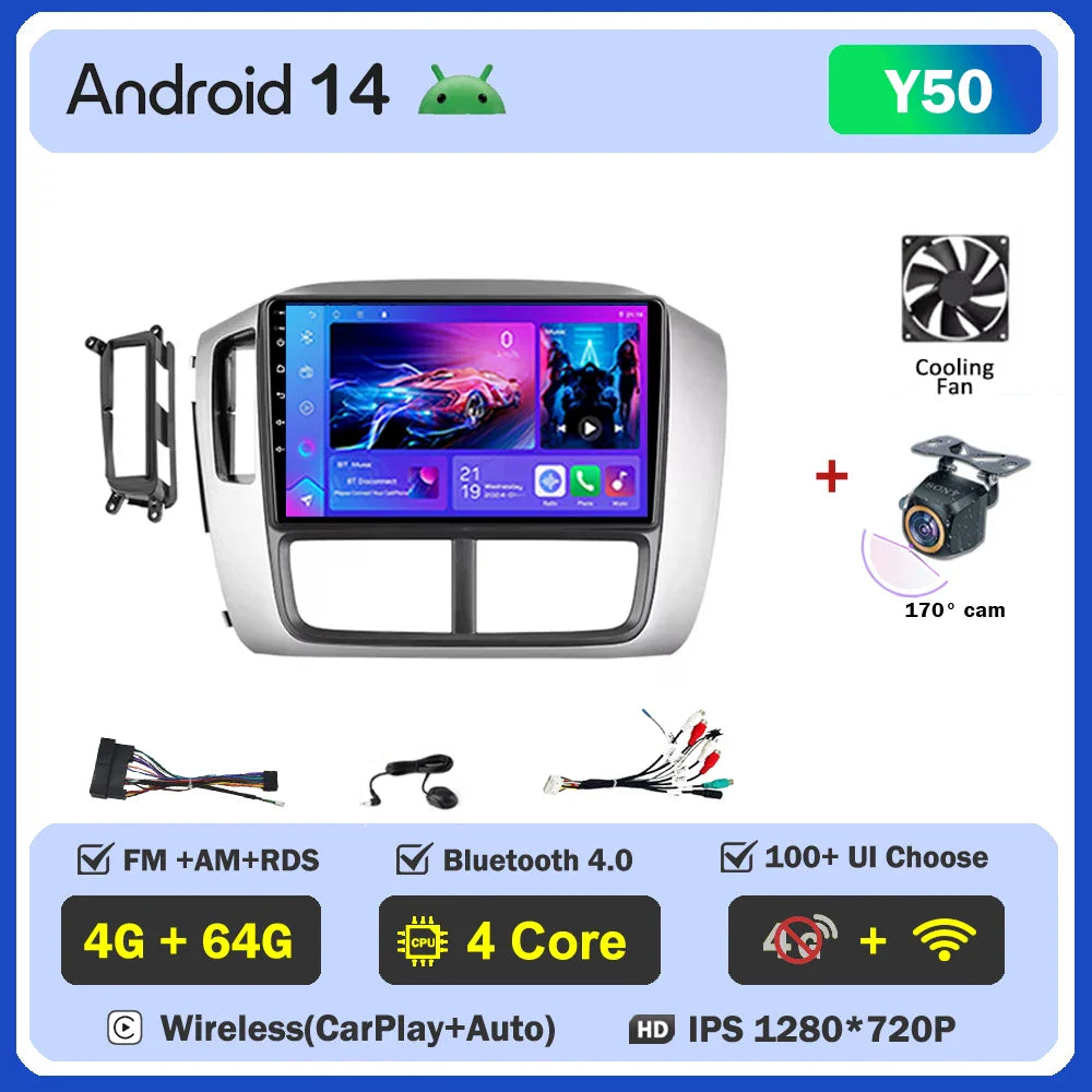 Car Android For Honda Pilot 1 2005 - 2008 Stereo Auto Mirror Link Rear Camera Multimedia Player GPS Navigation Dash Cam Wifi 5G