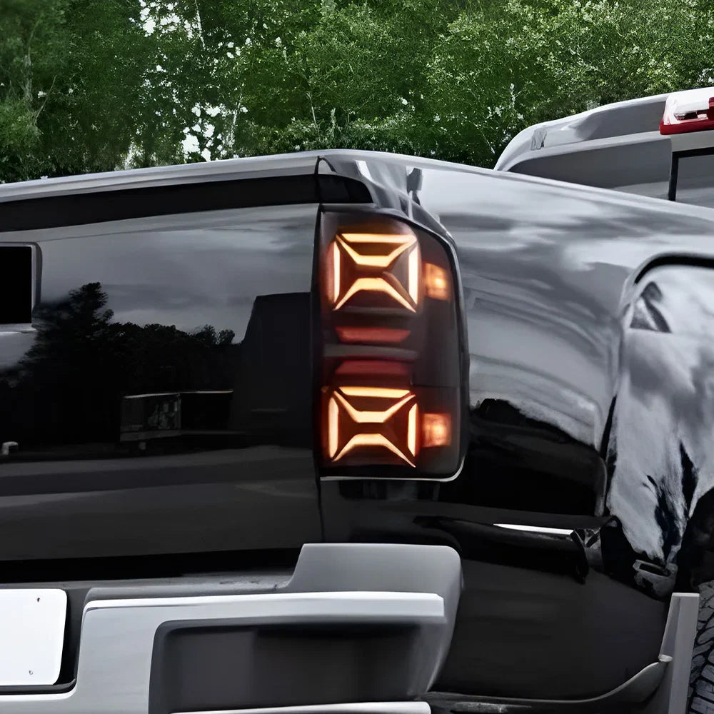 Car Taillights Assembly For GMC Sierra 2014-2018 LED Auto Back Lamps Upgrade Highlight Flashing Signal Light Tools Accessories