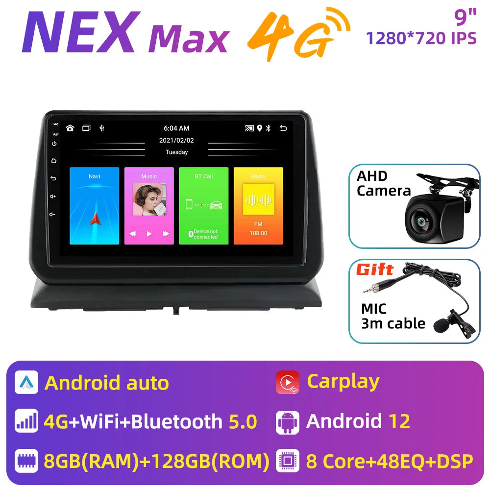 2 Din Android Car Radio for Dodge Nitro 2007-2011 Stereo Carplay Car Multimedia Player GPS Navigation Autoradio Head Unit Auto