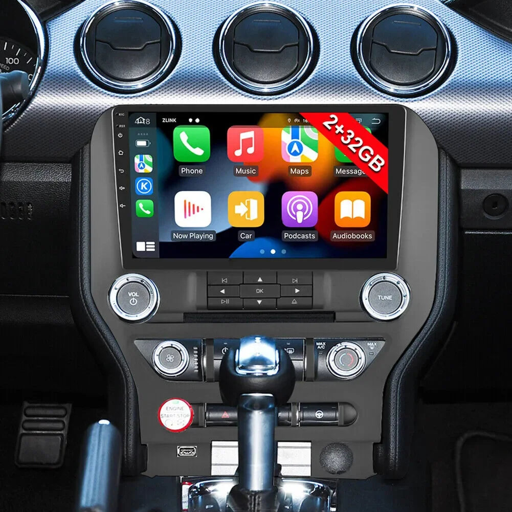 Android 13 Car Stereo Radio Player for Ford Mustang 2015-2021 9 Inch HD Touch Screen Car Audio Receiver with GPS Navigation