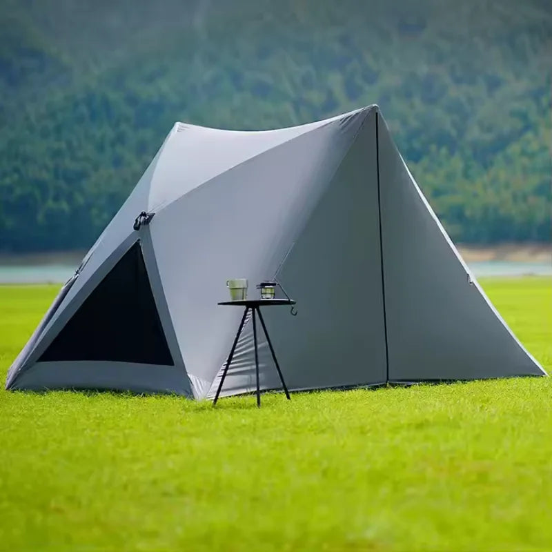 Automatic Pop Up Beach Tent Ultralight Portable Outdoor Camping Sun Shelter Instant Open Shelter Family Size Triangle Tent