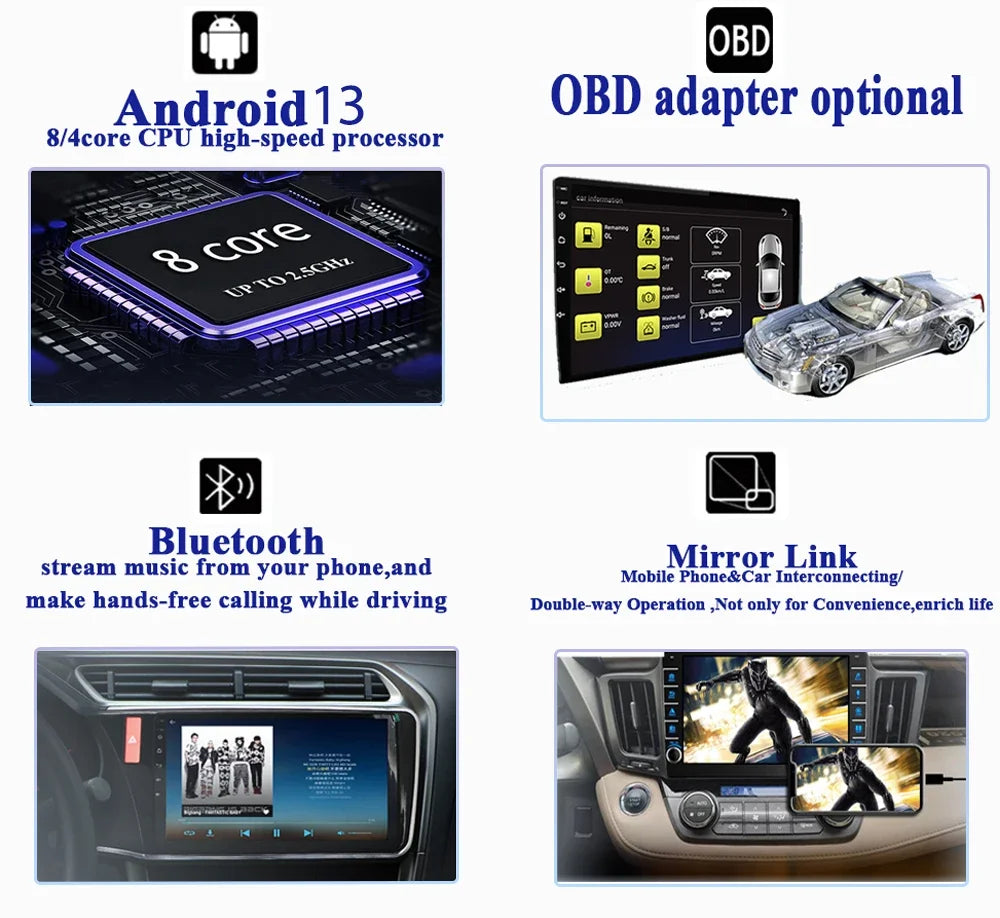 7862 Car Android 14 For Lincoln Navigator 2003 - 2009 Carplay Autoradio Multimedia Video Player Navigation GPS Auto No 2din DVD