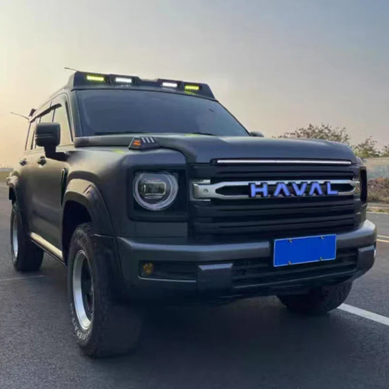 For GWM New Haval H9 MKII 2024 2025 2026 Four Eye Spoiler Roof Spotlight Platform Searchlight Car Accessories