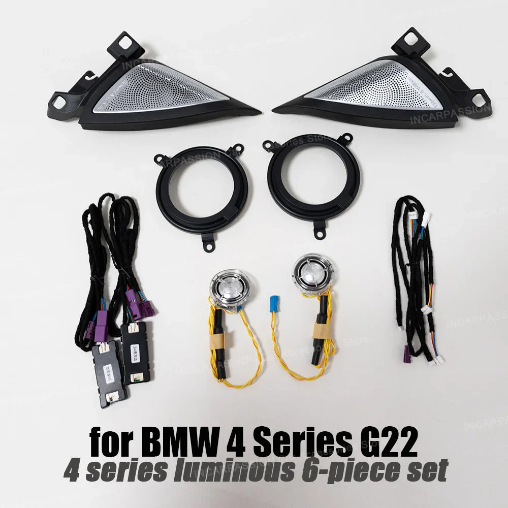 LED Decorative Lamp For BMW 4 Series G22 11 Colour Ambient Lights Upgrade Interior Luminous Kit A-pillar Car Accessories