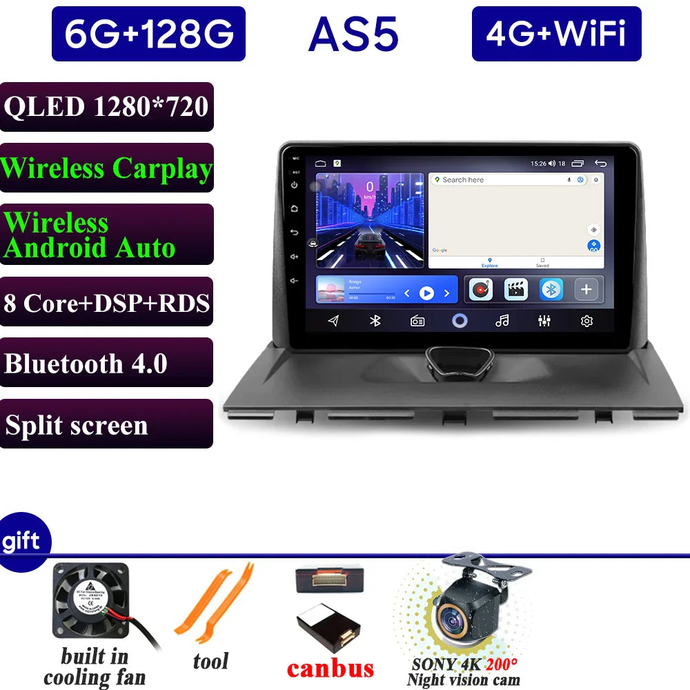 Car Radio Carplay For Peugeot Expert 2 For Citroen Jumpy For Fiat Scudo For Toyota Proace 2007-2017 Navigation GPS Android Auto