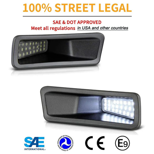 2Pcs LED Number License Plate light Lamps New Body For Dodge RAM 1500 Model 2019-2023 Car Accessories 6000K White OEM#68259696AD