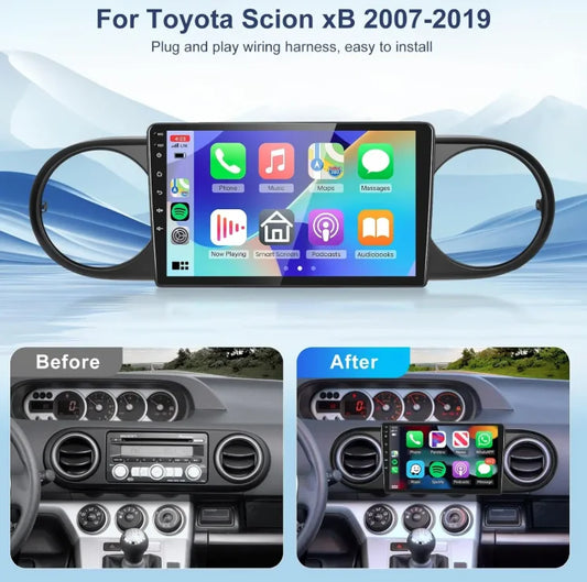 9 Inch Android 13.0 4G+64GB For Scion XB 2008-2015 Car GPS Navigation Multimedia Player Radio Tape Recoder Head Unit DSP Carplay