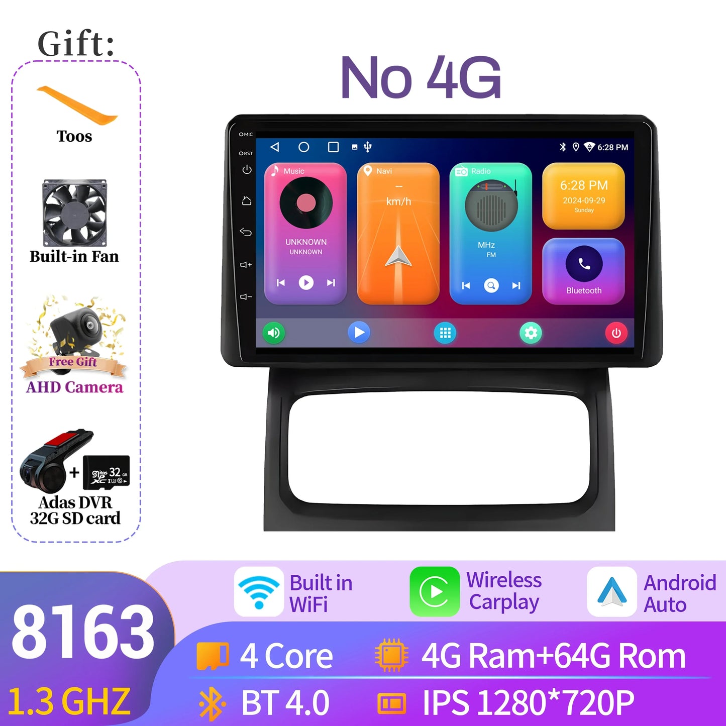 Android 14 Auto For Renault Clio 2 BB CB 2001-2012 Wireless Apple BT Carplay Car Radio Multimedia Touch Stereo 2K QLED Screen
