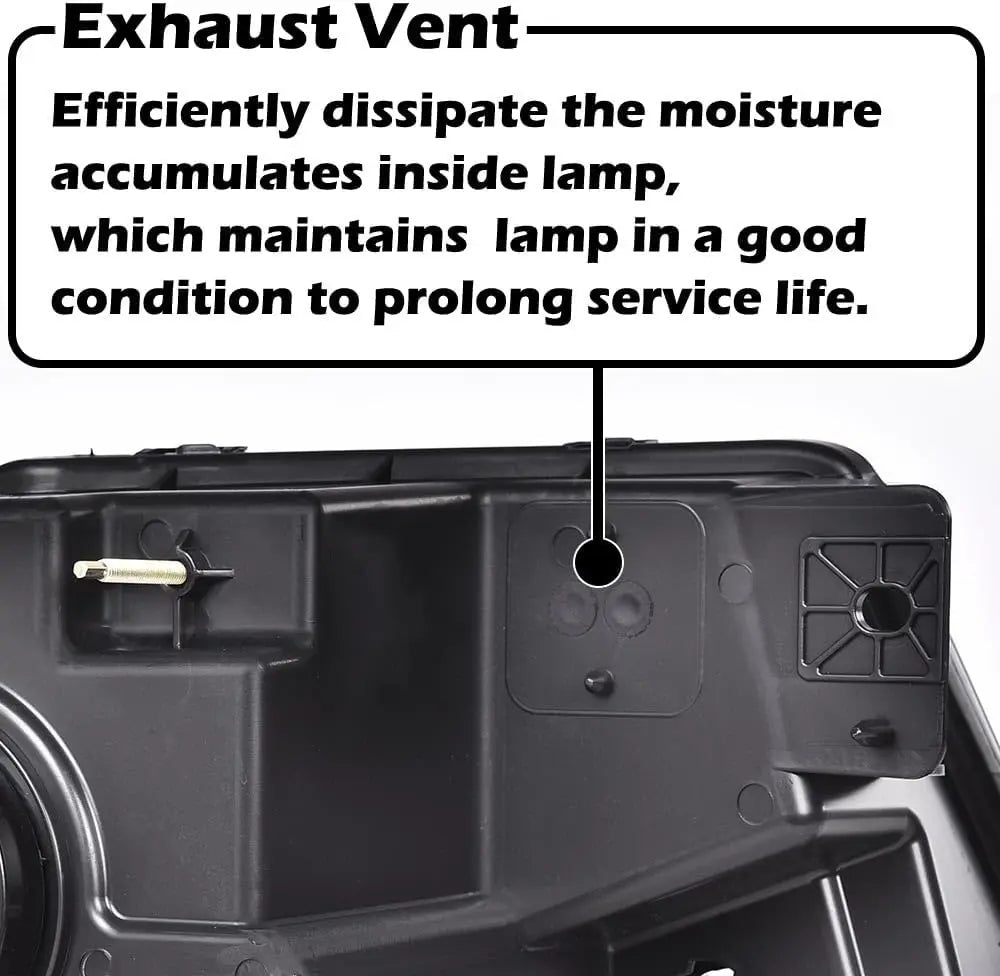 Headlight Assembly Compatible with Ford F150 2004 2005 2006 2007 2008/ Fit Lincoln Mark LT 2006-2008 Driver & Passenger Side Hea