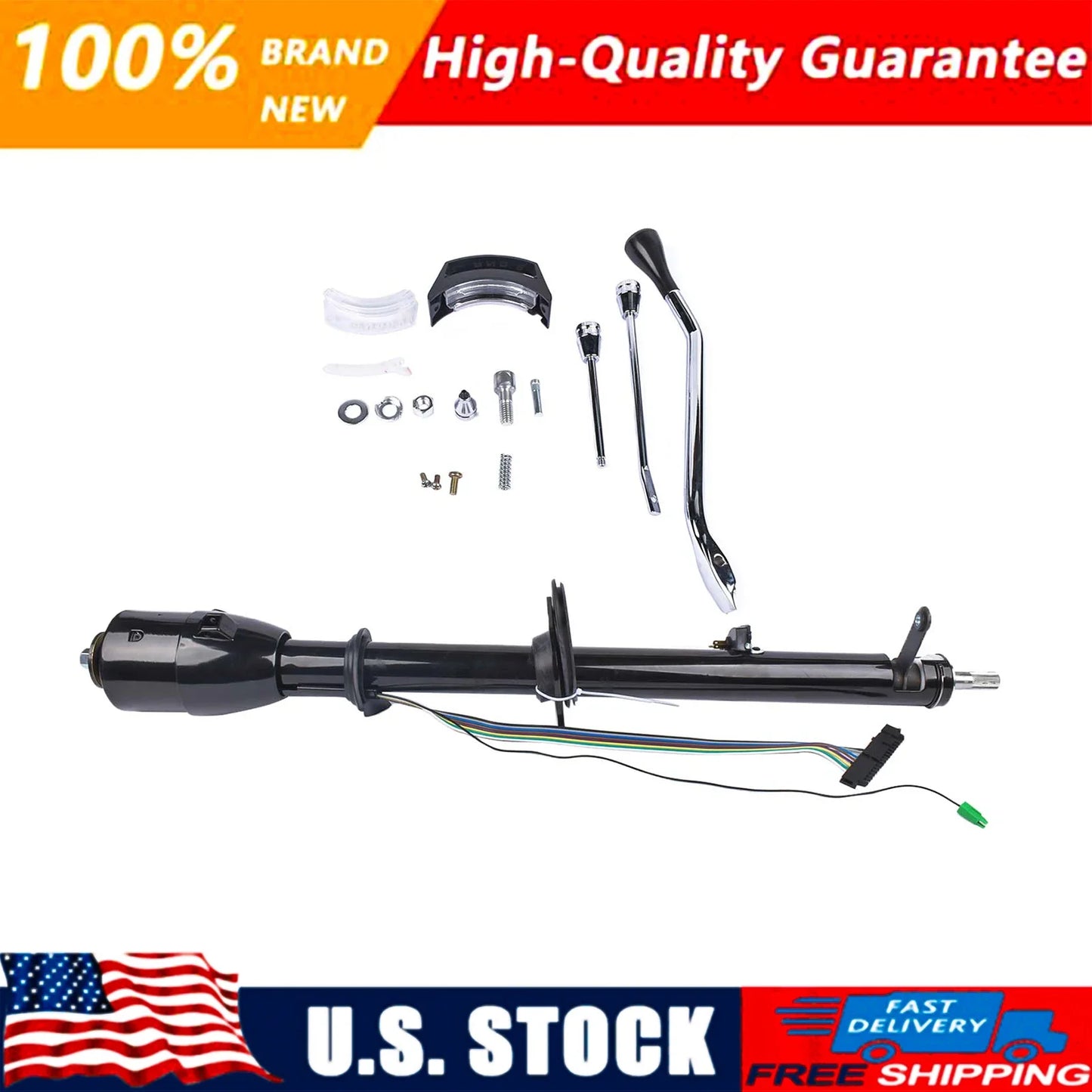 AP02 For 1967-1972 CHEVY C10 GMC Truck New Tilt Automatic Shift Steering Column Black