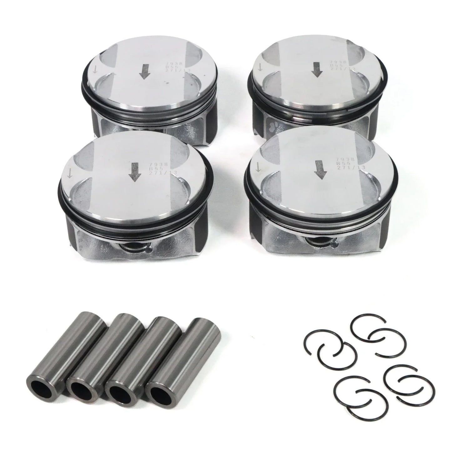 4Pcs Engine Piston & Rings Kit 12578324 12578326 12593744 12603910 12608531 for Chevy Captiva Cobalt Equinox HHR Impala 2.4L