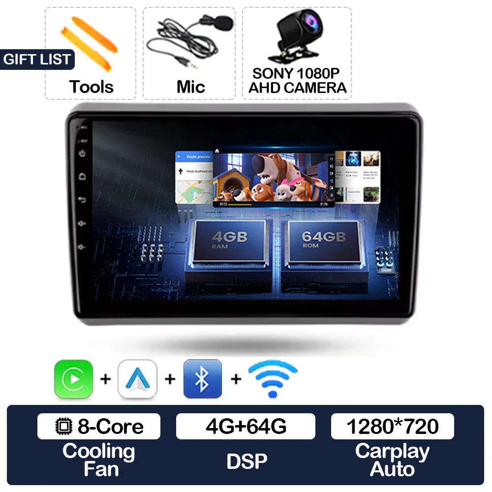 Android 15 Car Radio For Dodge Dart 2012 - 2016 BT Head Unit 4G WIFI Qualcomm GPS NAVI 2DIN Multimedia Video Player QLED LTE 5G