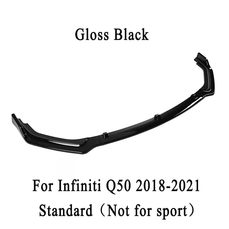 Front Bumper Spoiler Lip for Infiniti Q50 2014-2021 Standard(Not for sport)DIY Lower Bumper Diffuser rotector Modification