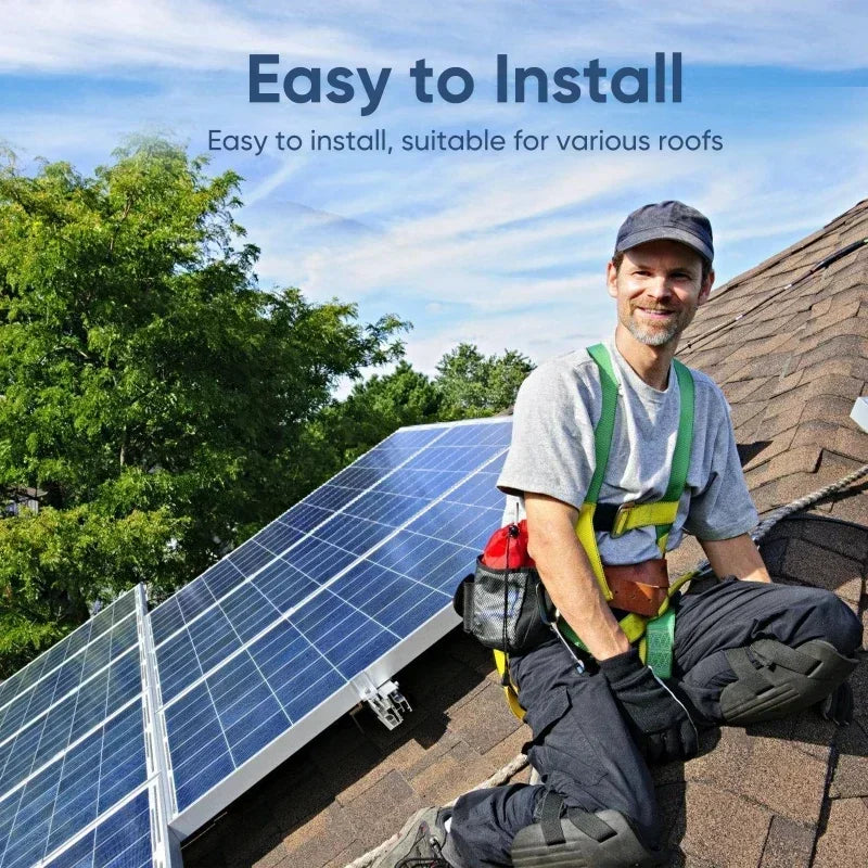 1000W Solar Panel Kit Complete 12V Polycrystalline Power Portable Outdoor Rechargeable Solar Cell Solar Generator for Home power tools