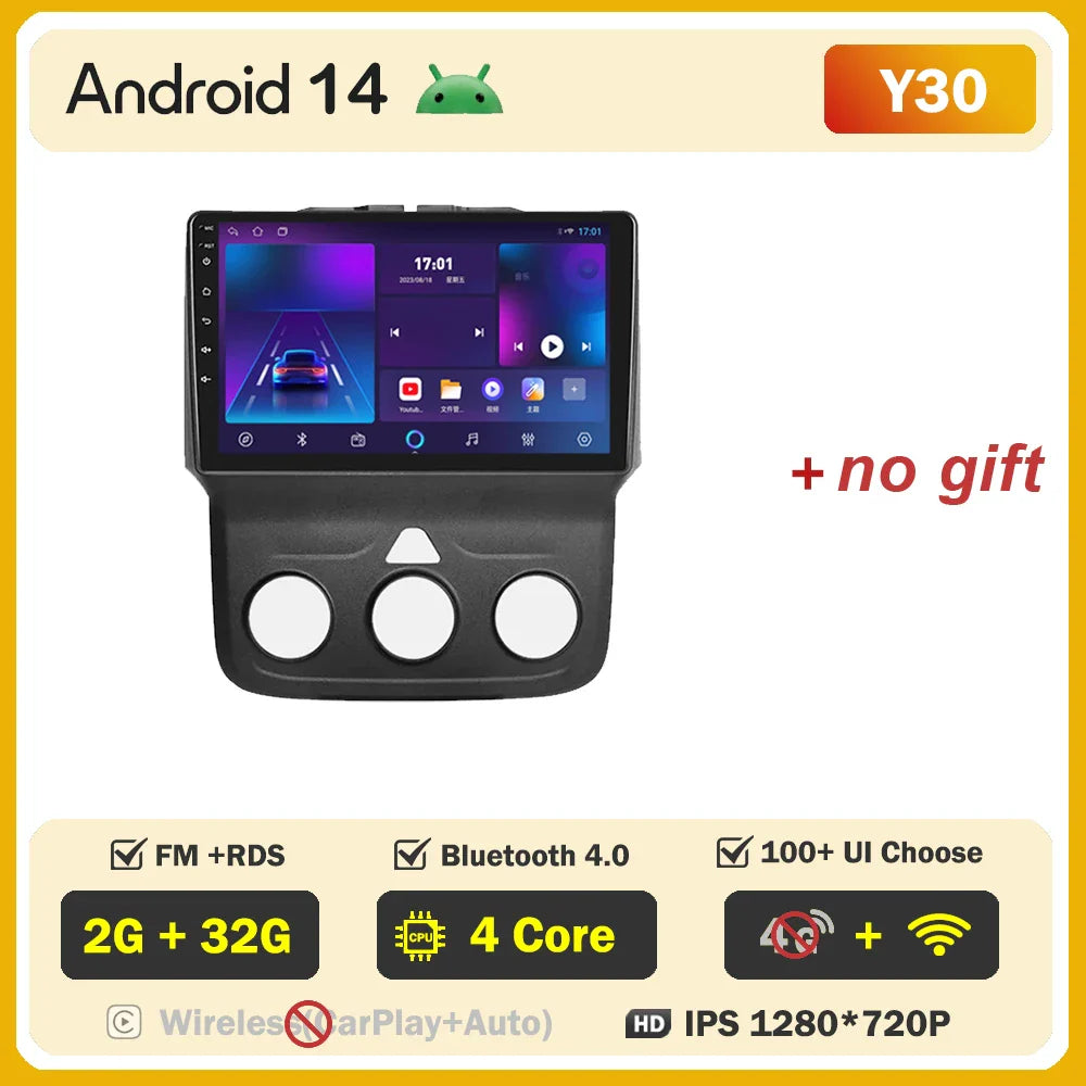For Dodge Ram 1500 2500 3500 (2013-2019) Carplay Auto Screen Wireless Android Auto Car Intelligent Systems AutoMotive 8 Core DSP