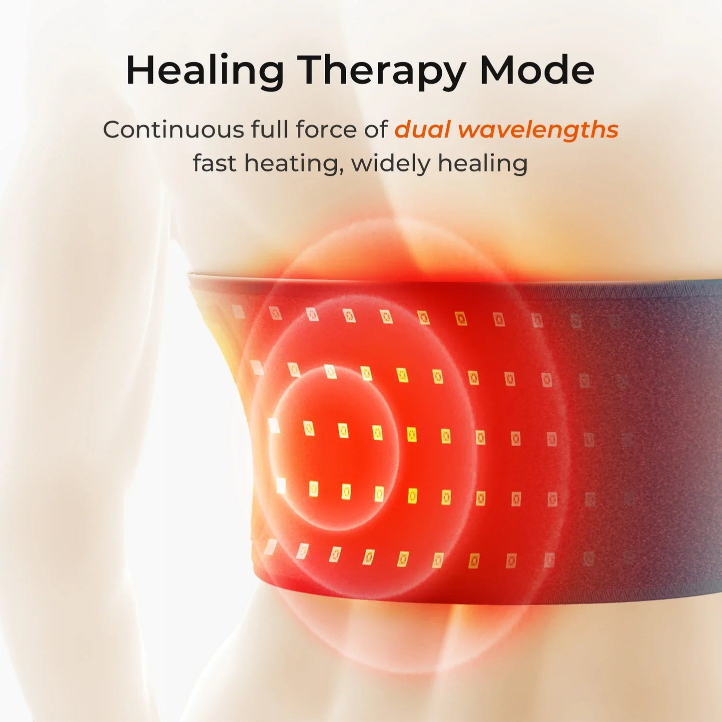 100 LED Red Light Therapy Massage Machine For Body Health Care Fat Loss Belt Infrared Lamp Back Pain Relief Waist Heating Belt