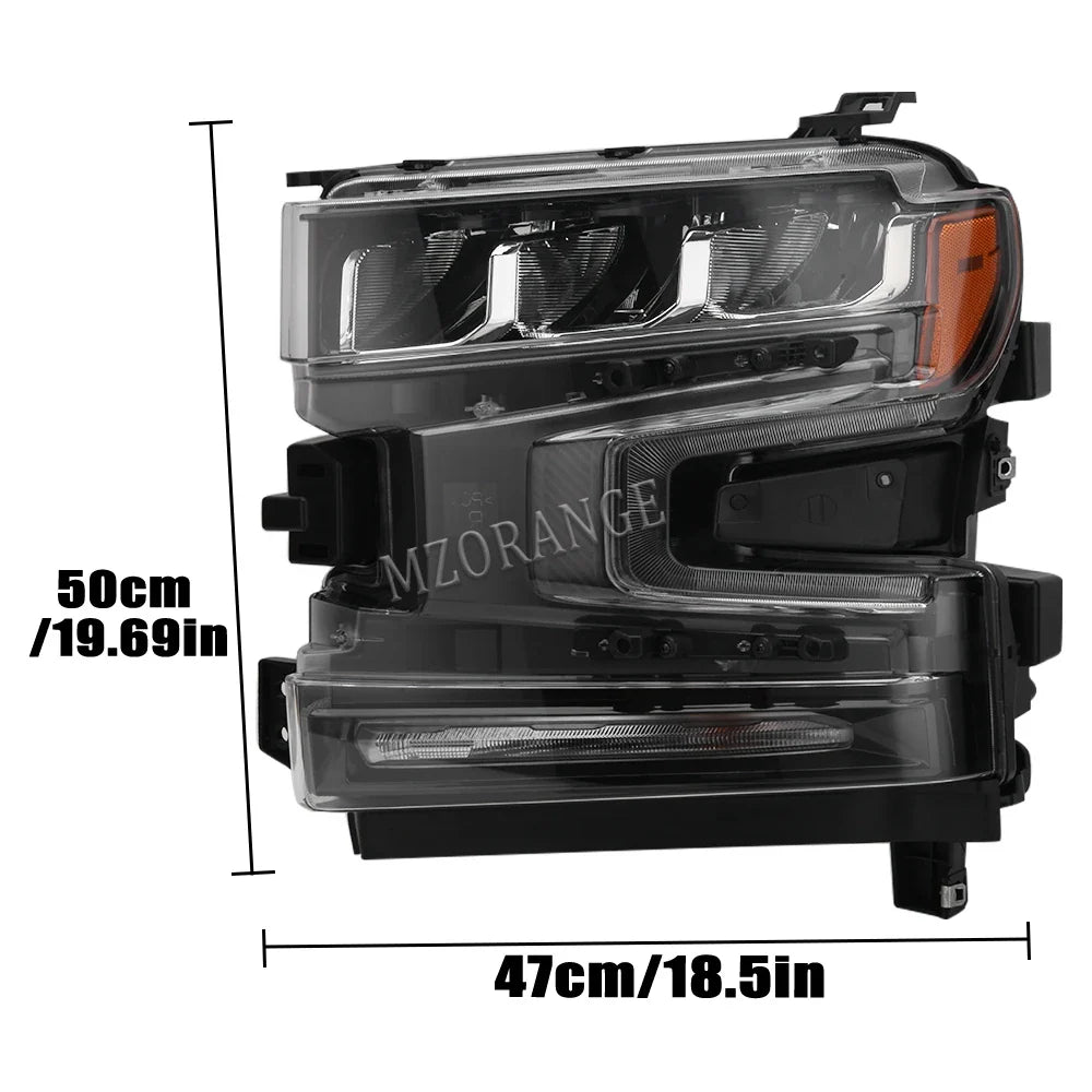 1X Car LED headlight Assembly For Chevrolet Silverado 1500 2019 2020 2021 with Halogen Turn Signal lights LED HEADLIGHTS DRL