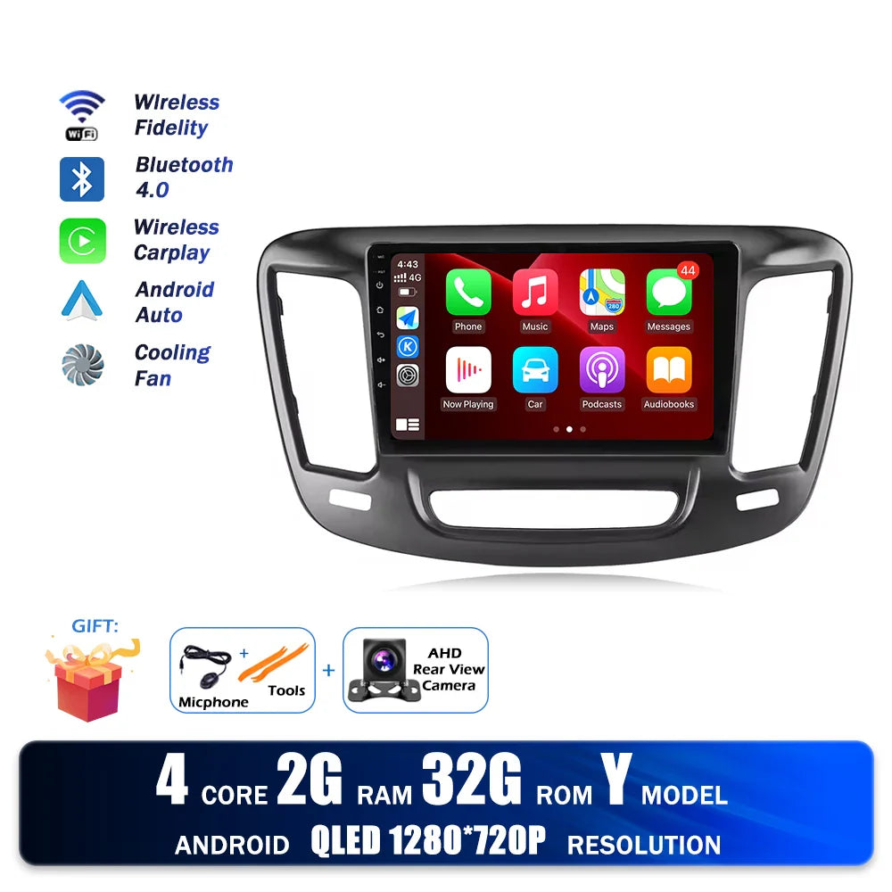For Chrysler 200 200C 2015 - 2019 Car Radio Multimedia Video Player Navigation stereo Android Auto Carplay GPS WIFI BT